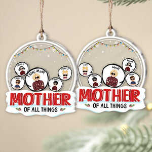 Shaking Christmas ornament for mom featuring playful characters and festive design